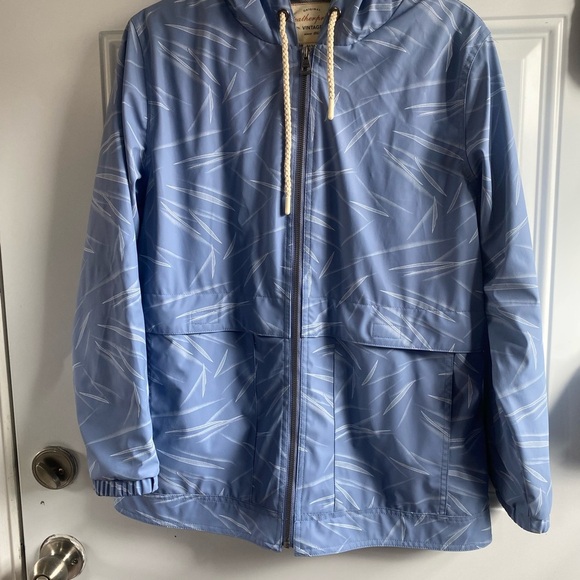 Blue Patterned Hooded Jacket - Picture 1 of 12